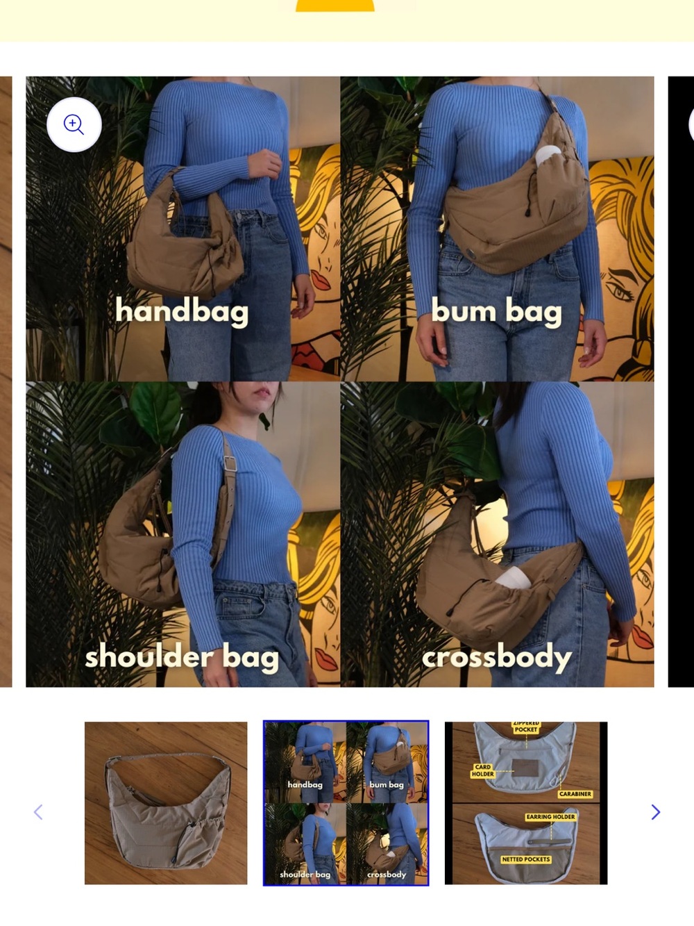 The Analog Co- convertible crossbody bag- Medium Utility Bag - Chai - Picture 2 of 12